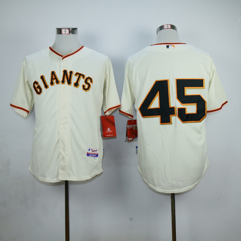 Men San Francisco Giants #45 Ishikawa Cream MLB Jerseys